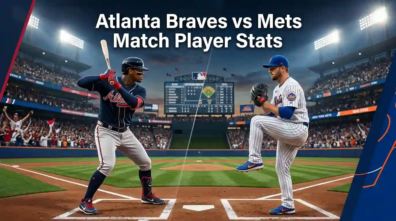 atlanta braves vs mets match player stats