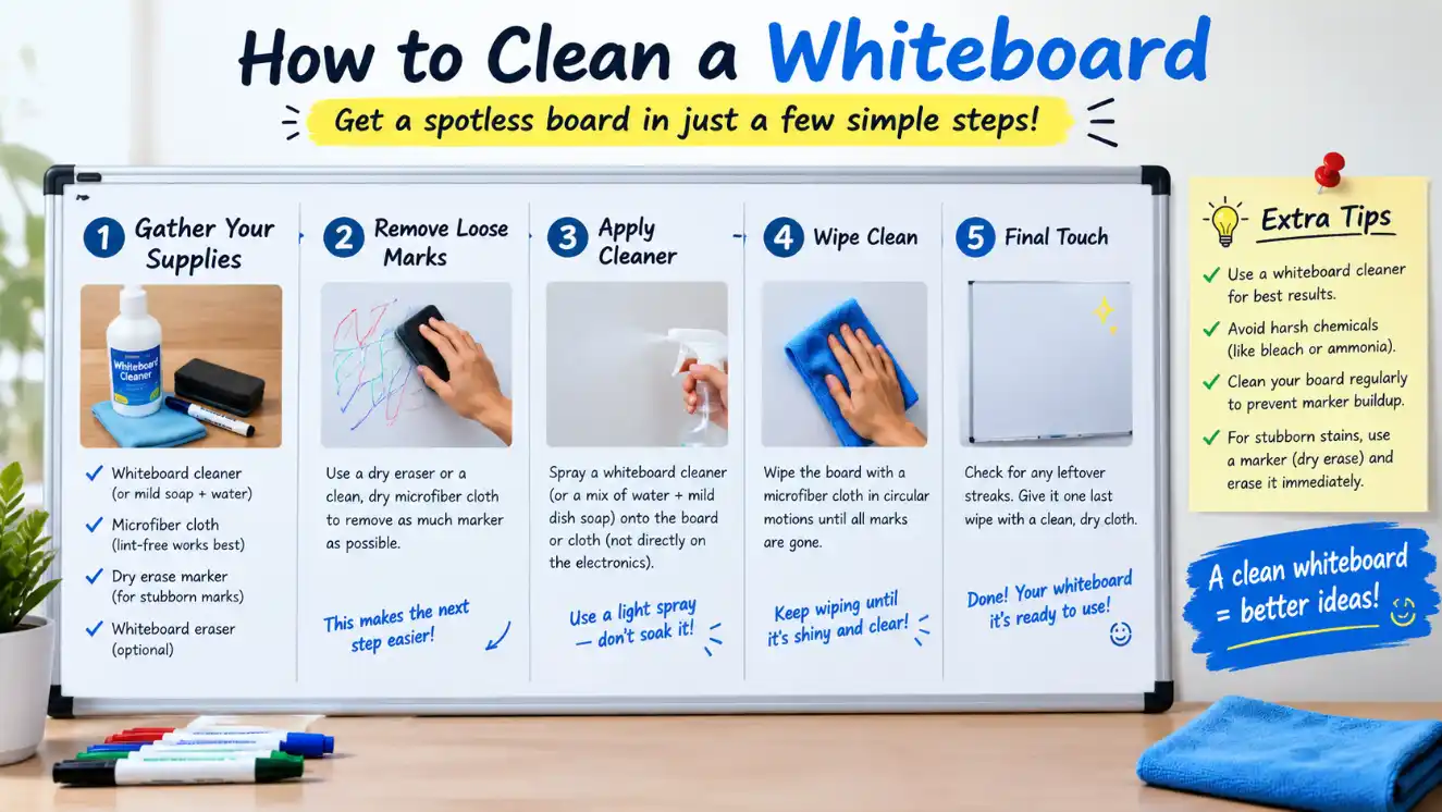 How to Clean a Whiteboard
