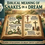 what is the biblical meaning of snakes in a dream?