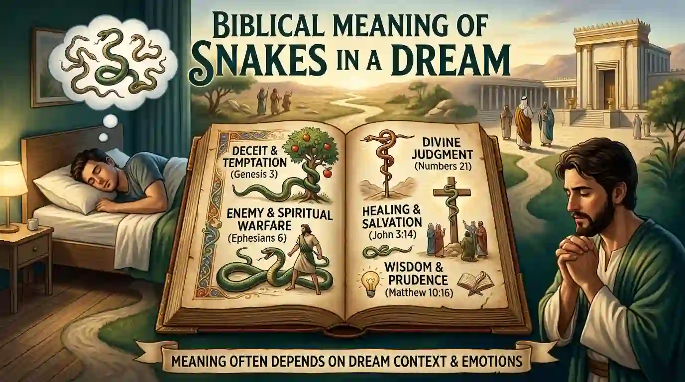 what is the biblical meaning of snakes in a dream?