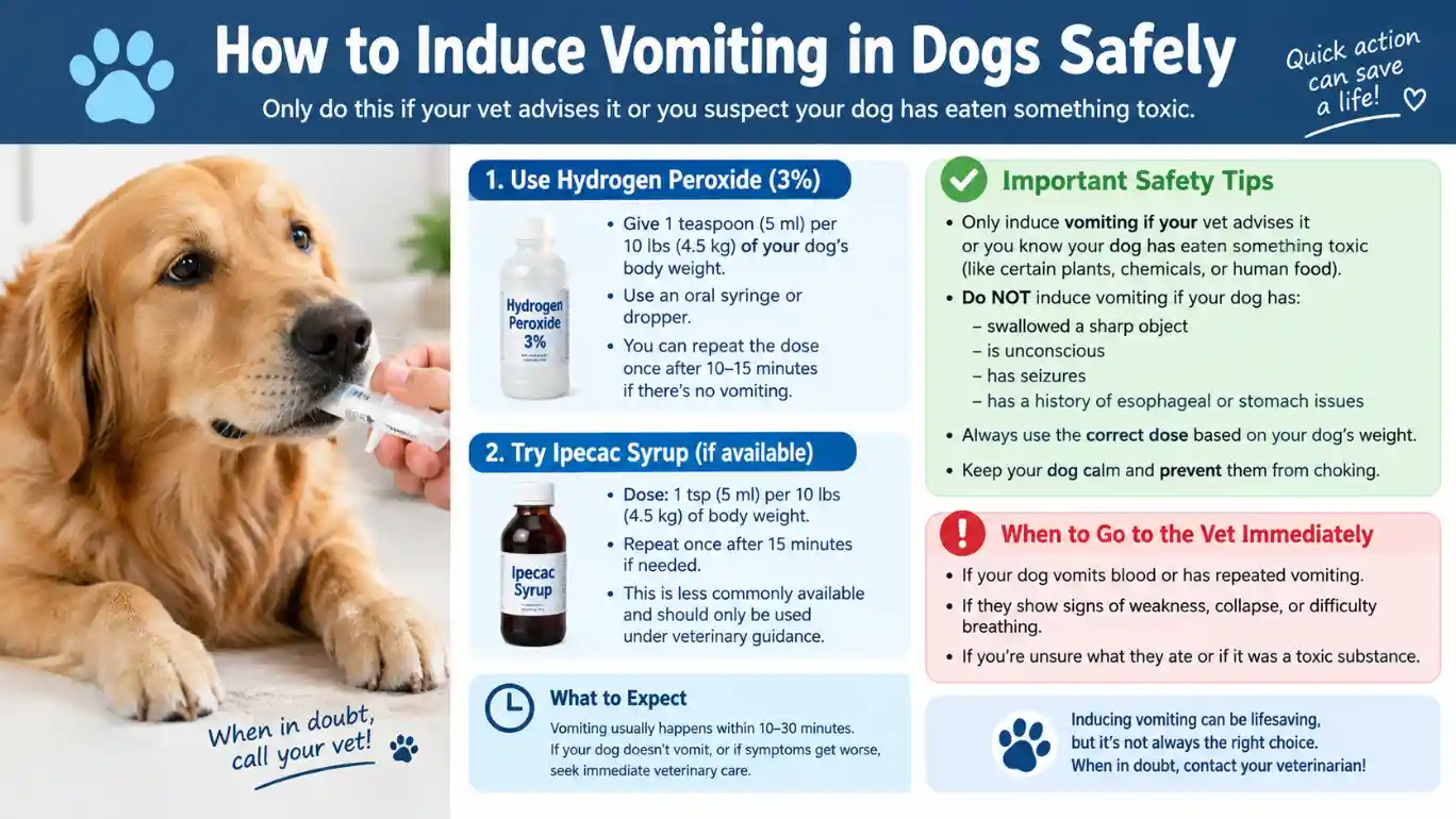 How to Induce Vomiting in Dogs Safely