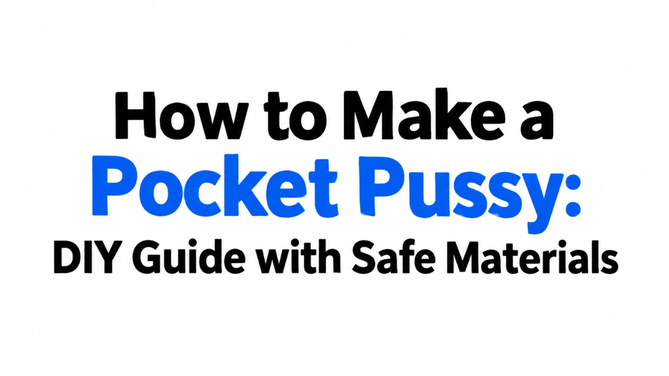 How to Make a Pocket Pussy