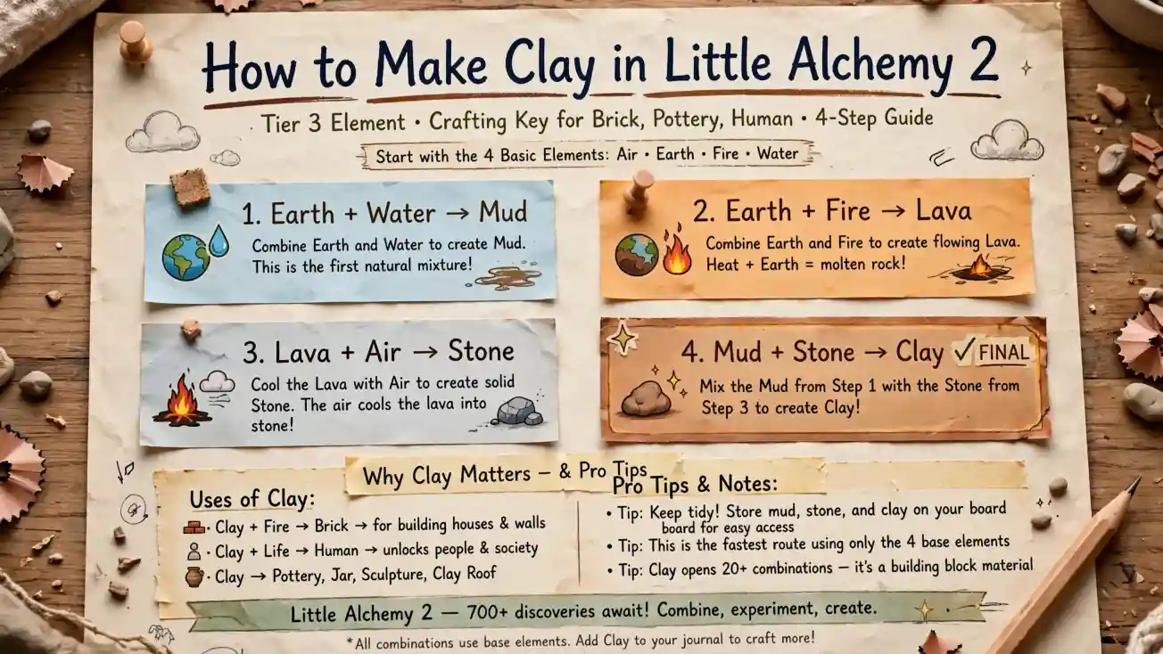 How to Make Clay in Little Alchemy 2